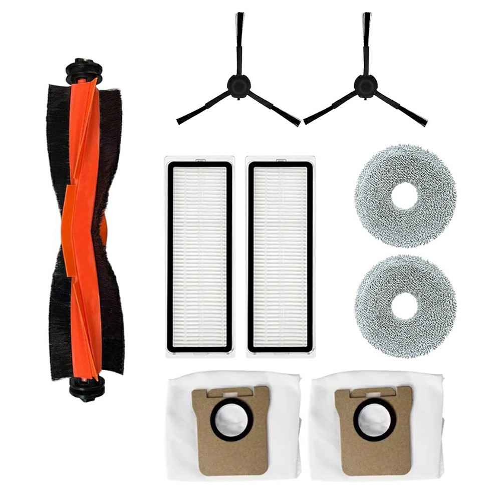 9Pcs / Set For Xiaomi Robot Vacuum X20 Pro / X20 Max Replacement Parts Kit with Main Brush Side Brush Filter Mop Cloth Dust Bag — product view 1