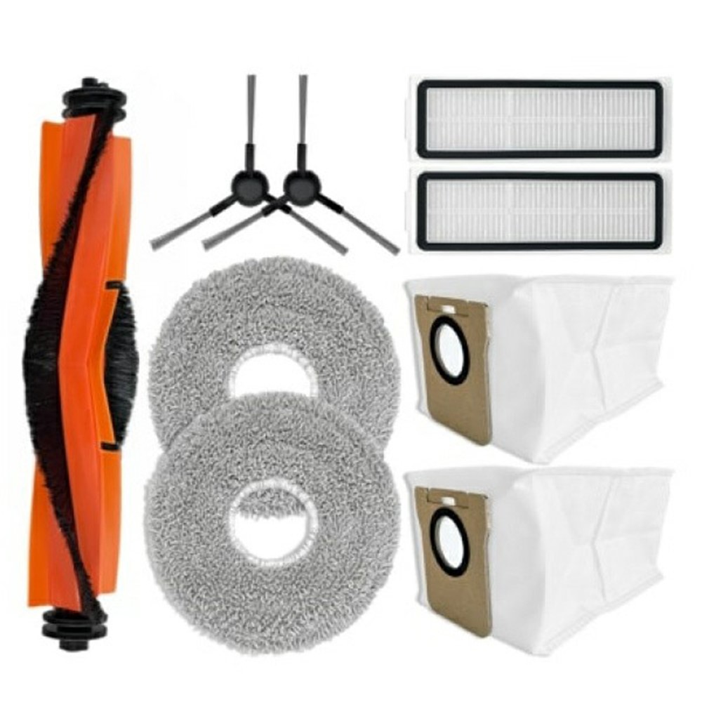 9Pcs / Set For Xiaomi Robot Vacuum X20 Pro / X20 Max Replacement Parts Kit with Main Brush Side Brush Filter Mop Cloth Dust Bag — product view 2