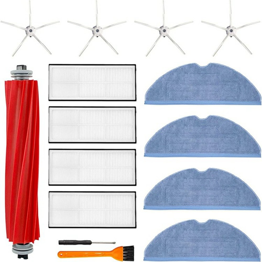 15Pcs For Roborock S7 Pro Ultra / S7 MaxV Ultra Robot Vacuum Main Brush Side Brush Filter Mop Cloth Set — product view 1