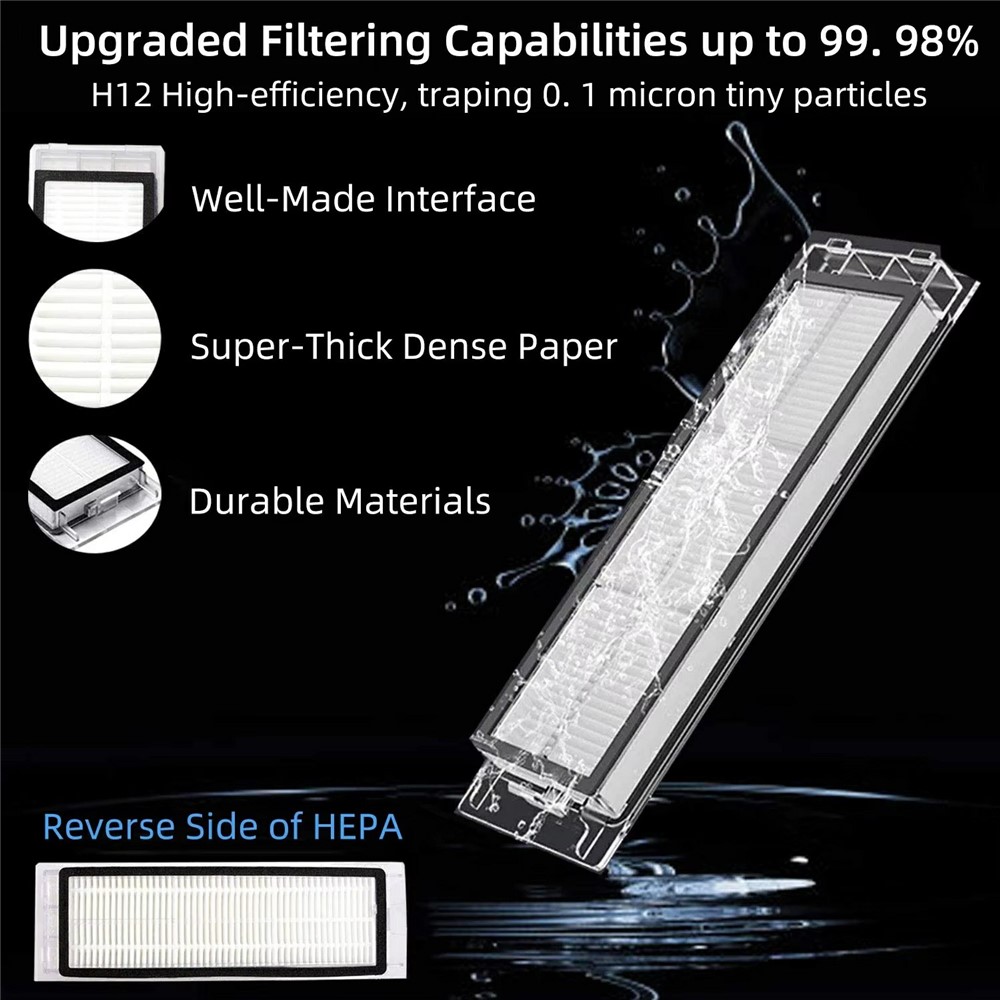 15Pcs For Roborock S7 Pro Ultra / S7 MaxV Ultra Robot Vacuum Main Brush Side Brush Filter Mop Cloth Set — product view 3