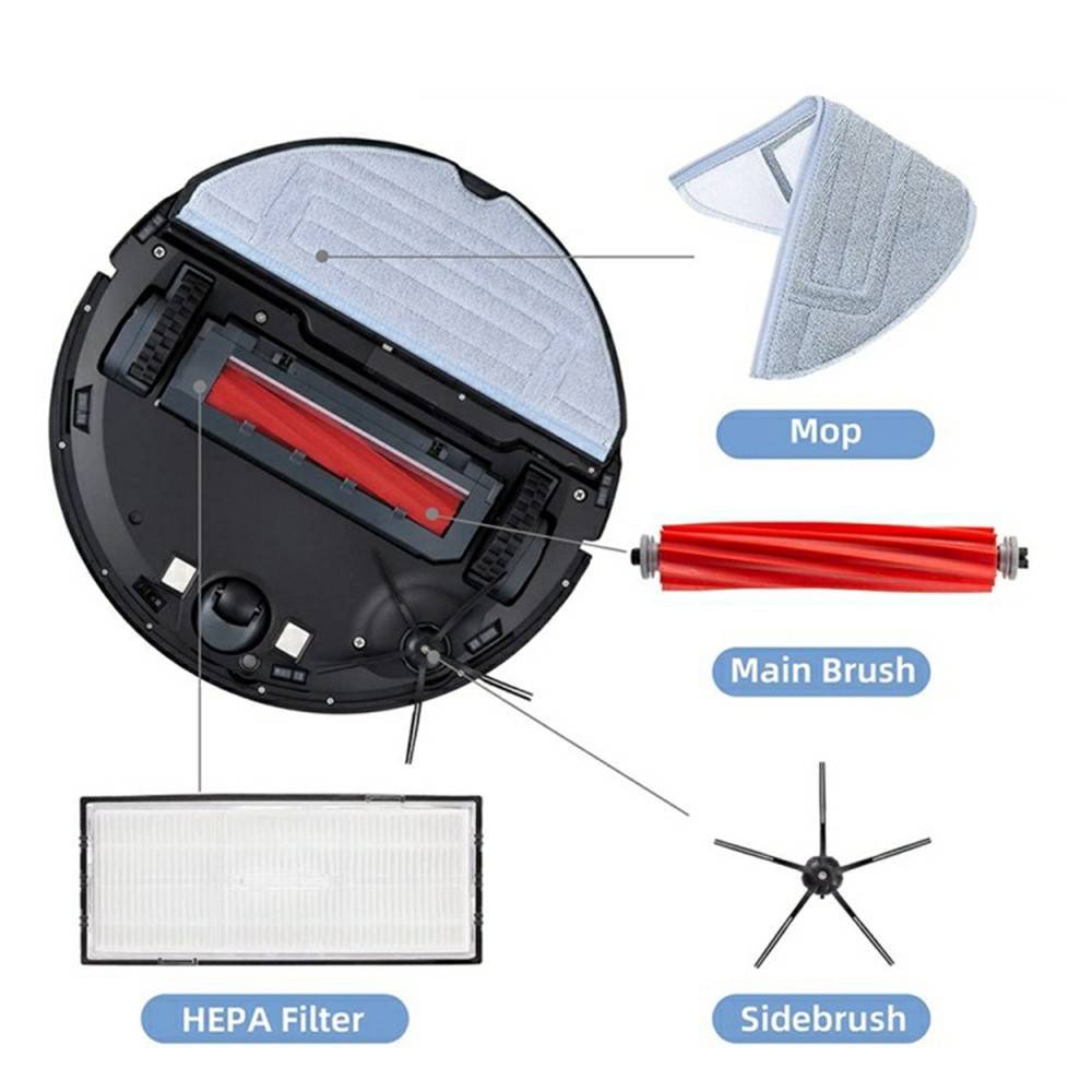 15Pcs For Roborock S7 Pro Ultra / S7 MaxV Ultra Robot Vacuum Main Brush Side Brush Filter Mop Cloth Set — product view 8