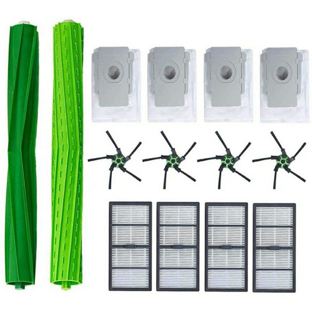14Pcs For iRobot Roomba S9 / S9+ Replacement Kit Main Brush Side Brush Dust Bags Filter Set — product view 1