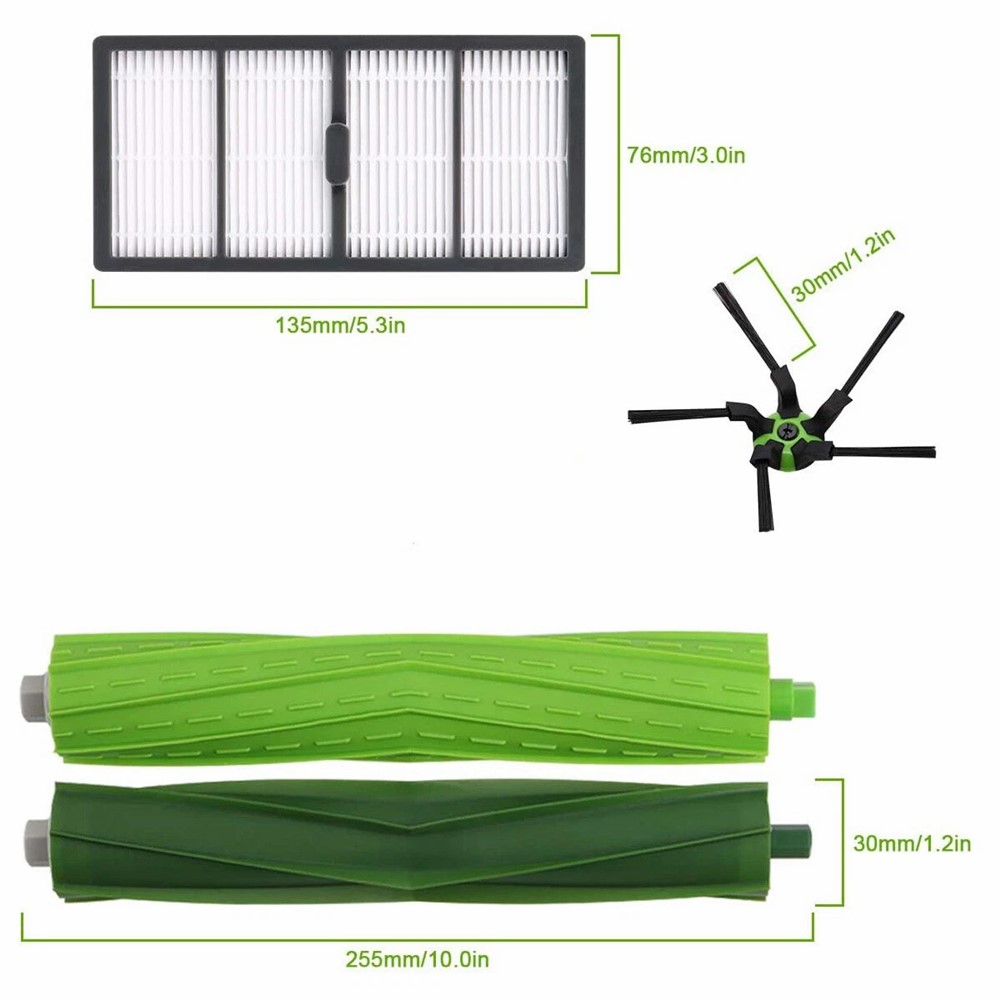 14Pcs For iRobot Roomba S9 / S9+ Replacement Kit Main Brush Side Brush Dust Bags Filter Set — product view 7