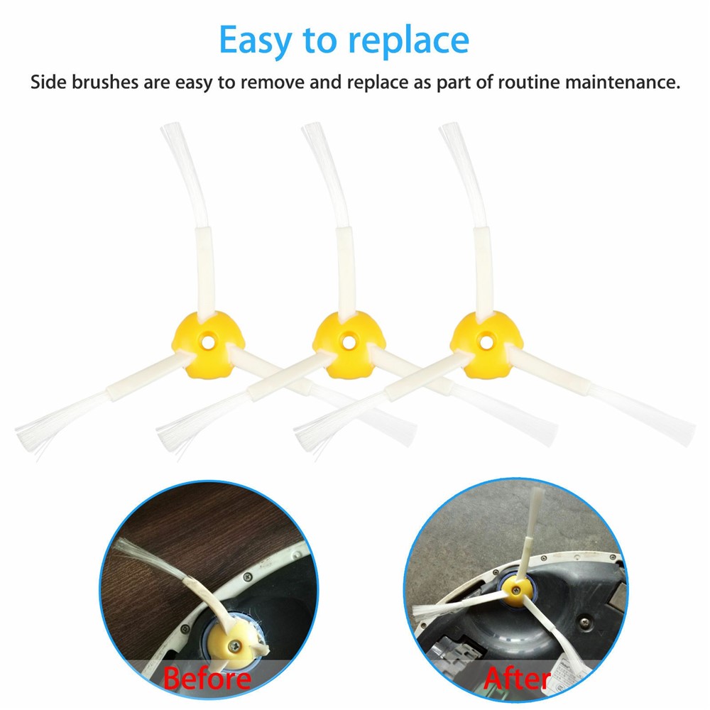 10Pcs Replacement Parts Kit for iRobot Roomba 610 / 620 / 630 / 650 / 660 Main Brush Side Brush Filter Set — product view 6