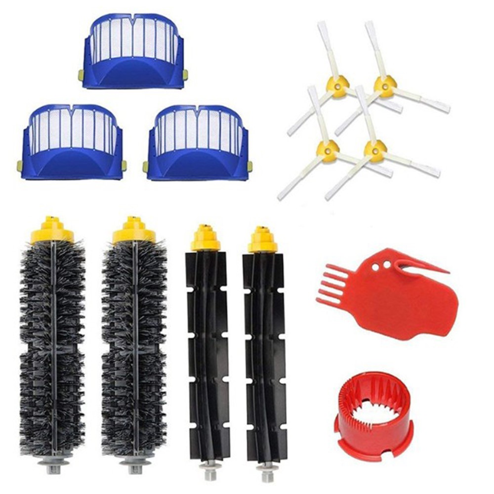 13Pcs Replacement Parts Kit for iRobot Roomba 610 / 620 / 630 / 650 / 660 Main Brush Side Brush Filter and Cleaning Brush Set — product view 1