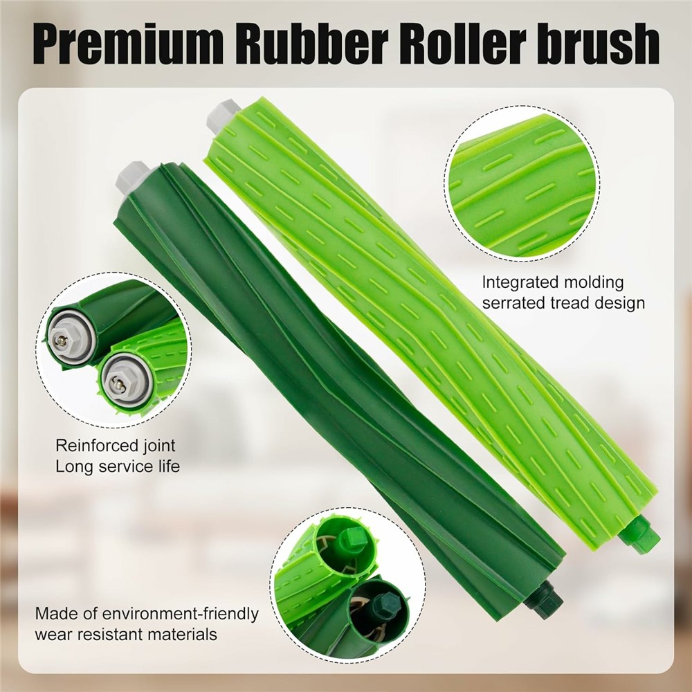 9Pcs Replacement Parts Set for iRobot Roomba i3 / i4 / i6 / i7 / E5 / E6 with Dust Bag Main Brush Side Brush Filter — product view 2