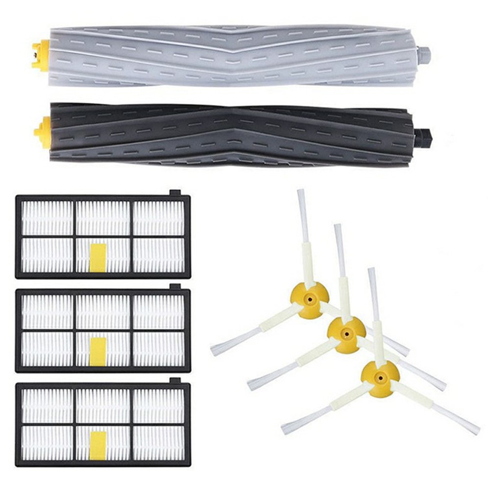 8Pcs Replacement Parts Kit for iRobot Roomba 800 / 870 / 880 / 960 / 980 Main Brush Side Brush Filter Set — product view 1