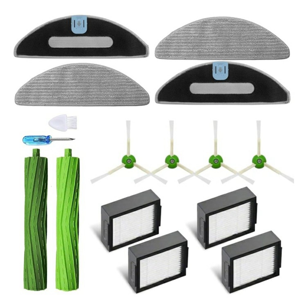 20Pcs Replacement Parts Set for iRobot Roomba Combo i5 / i5+ / j5 / j5+ Main Brush + Side Brush + Filter + Dust Bag + Mop Cloth — product view 7
