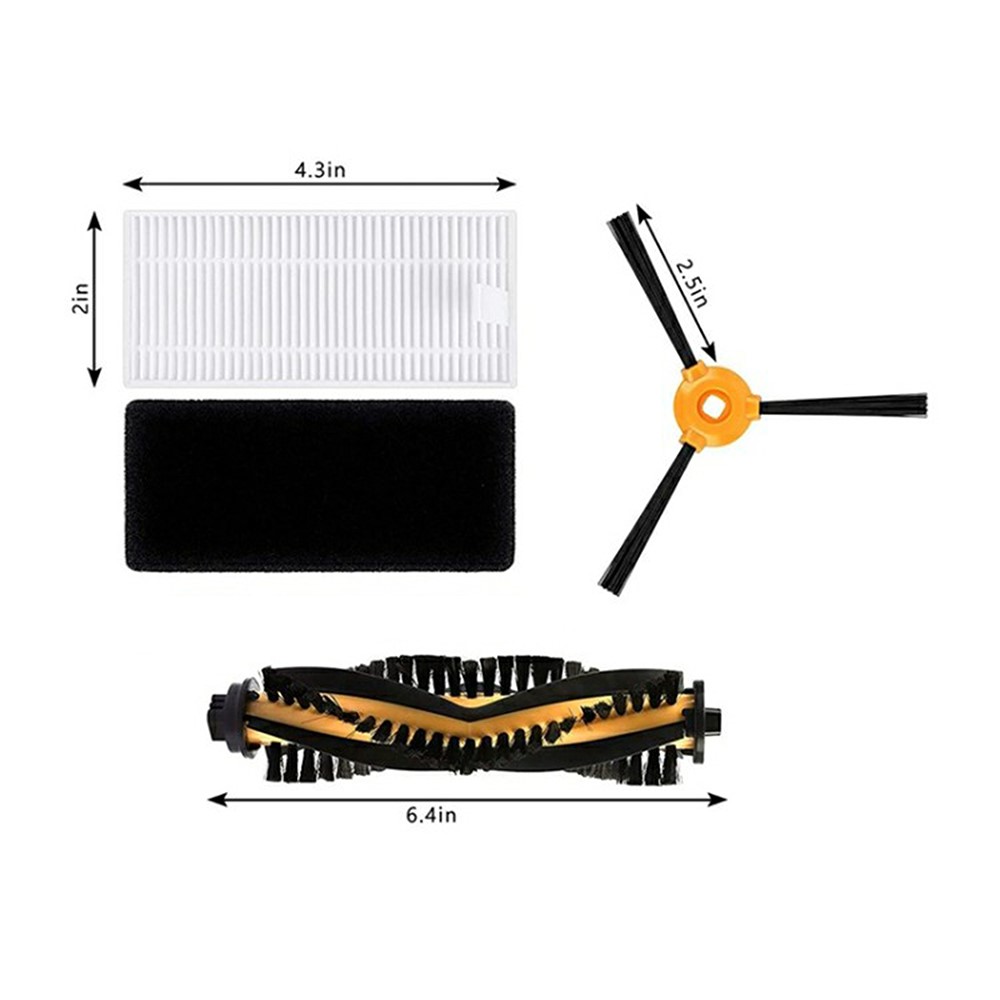 15Pcs Replacement Parts Kit for Ecovacs DEEBOT 600 / 605 / Yeedi K600 / K700 Robot Vacuum Main Brush Side Brushe Filter Set — product view 8