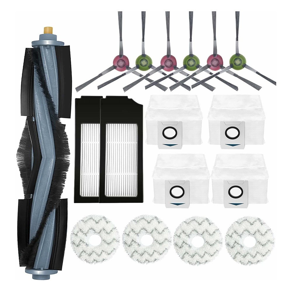 17Pcs / Set For Ecovacs DEEBOT X1 ONMI / X1 TURBO Main Brush Side Brush Filter Dust Bag Mop Cloth Vacuum Cleaner Accessories — product view 1