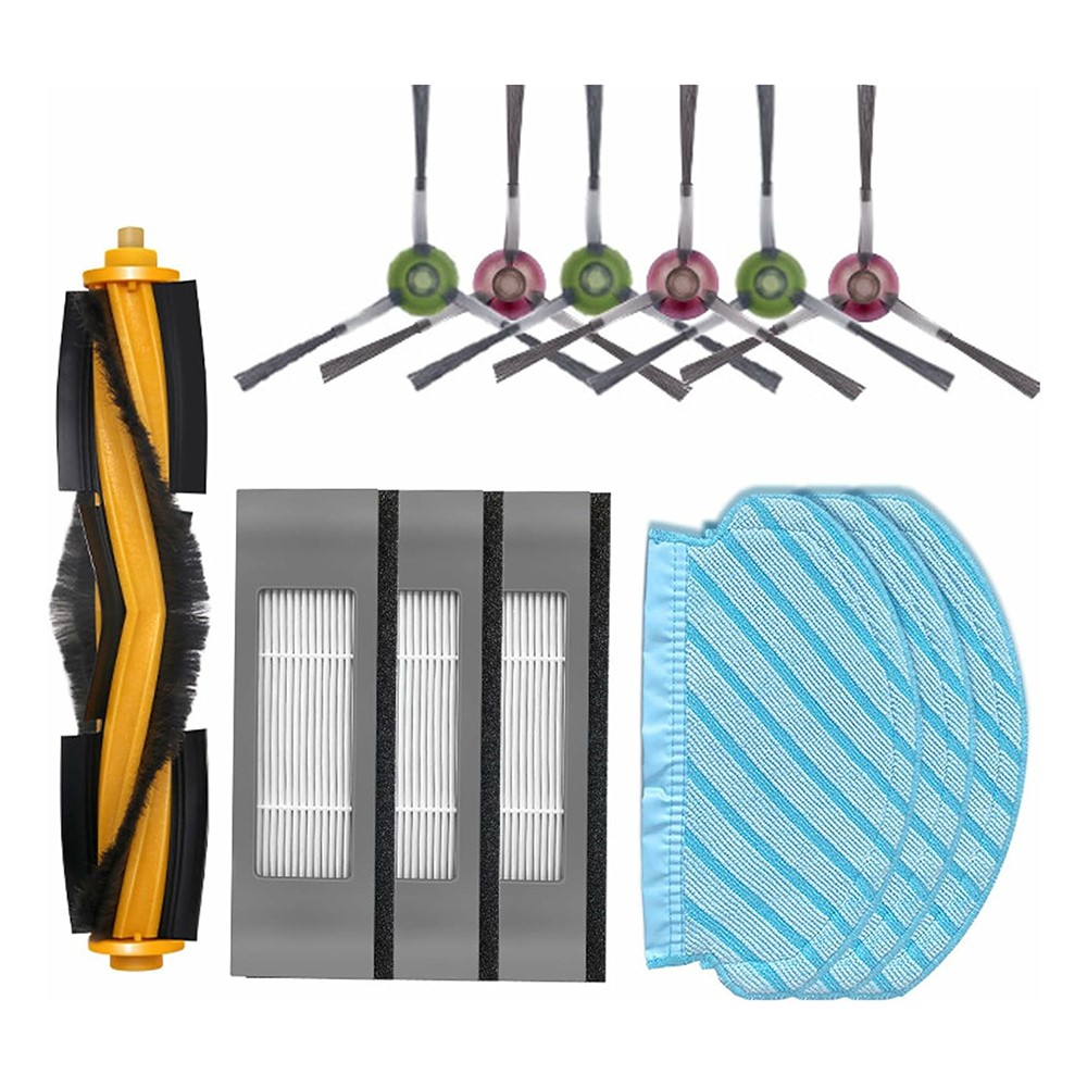13Pcs Replacement Kit for Ecovacs DEEBOT OZMO 920 / 950 / T5 / T8 / T9 / N7 / N8 Main Brush Side Brush Mop Cloth Filter Set — product view 1