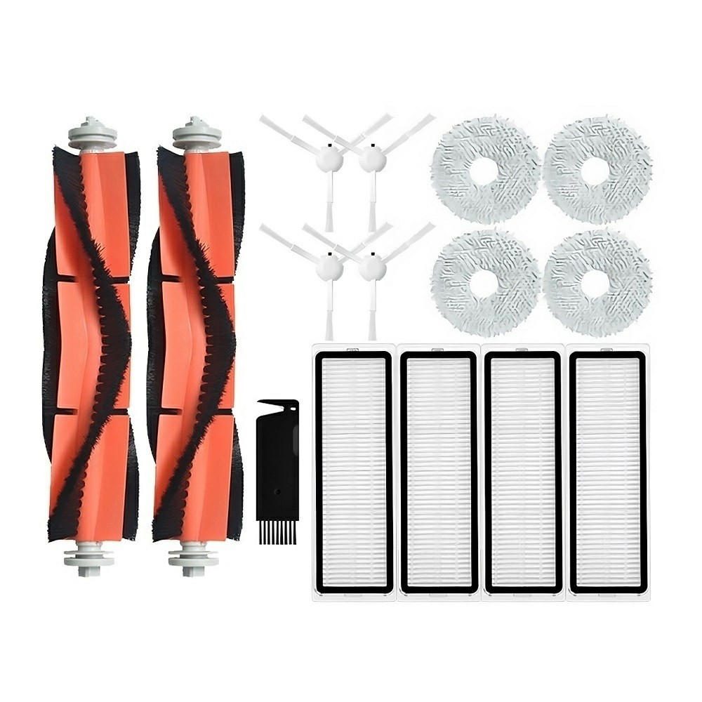 15Pcs Replacement Part for Xiaomi Robot Vacuum S10+ / S20+ / X10+ / X20+ / X10 Vacuum Cleaner Main Brush Side Brush Filter Mop Pad Set — product view 1