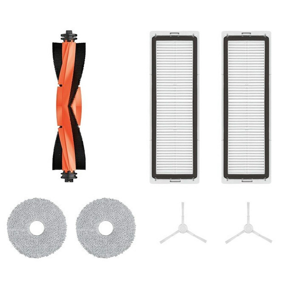 7Pcs Replacement Part for Xiaomi Robot Vacuum S10+ / S20+ / X10+ / X20+ / X10 Vacuum Cleaner Main Brush Side Brush Filter Mop Pad Set — product view 1