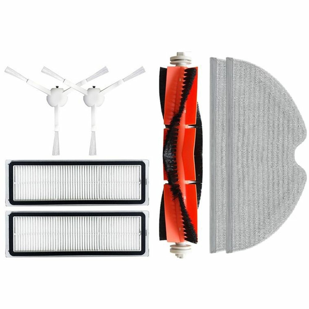 7Pcs / Set For Xiaomi Mijia 1C (STYTJ01ZHM) Robot Vacuum Main Brush Side Brush Filter Mop Cloth Replacement — product view 2