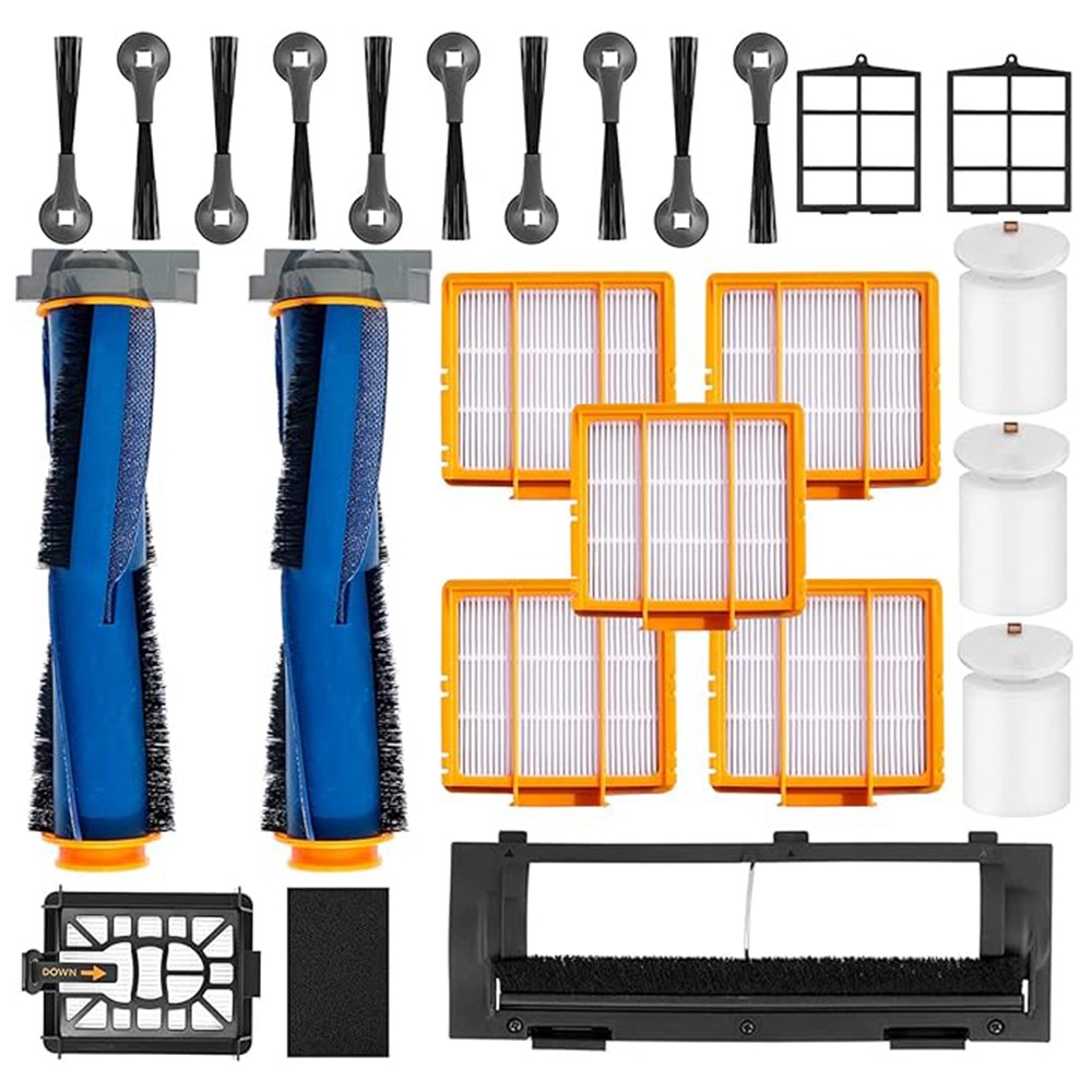 Robot Vacuum Replacement Parts for Shark AI AV2501S AV2501AE RV2502AE RV2520AOUS AV2510AOUS AV2511AE RV2610WA RV2610WD Main Roller Brush / Cover Filter — product view 1