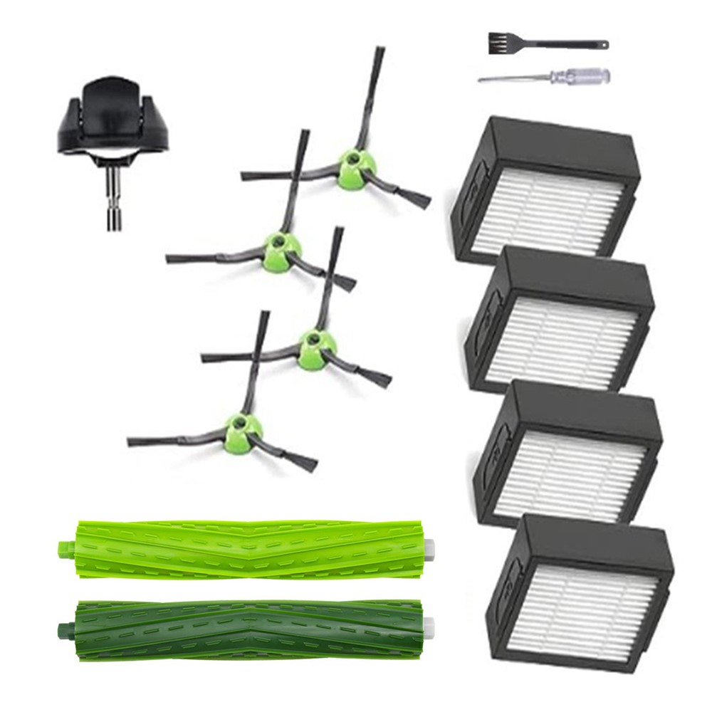 12Pcs / Set For iRobot Roomba i7 / i6 / i3 / i4 Main Brush + Filter + Side Brush + Wheel Accessories Kit — product view 1
