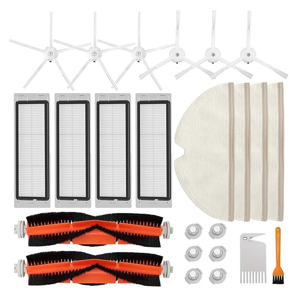 24Pcs / Set For Roborock S4 / S5 / S6 Main Brush + Filter + Mop + Side Brush Accessories Kit — product view 1