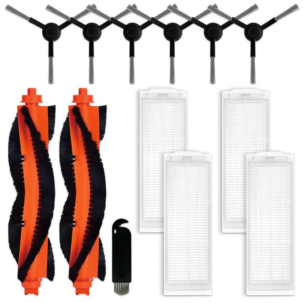 13Pcs / Set For Xiaomi Mijia STYJ02YM Sweeping Robot 2 Main Brush + 6 Side Brush + 4 Filter + Cleaning Tool — product view 1